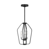 Generation Lighting - GLC1283MBK - Three Light Chandelier - Kennan - Midnight Black