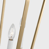 Generation Lighting - GLC1274SB - Four Light Chandelier - Kennan - Satin Brass