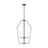Generation Lighting - GLC1274MBK - Four Light Chandelier - Kennan - Midnight Black