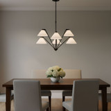 Generation Lighting - GLC1255MBK - Chandelier - Werley - Midnight Black