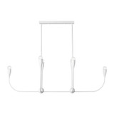 Generation Lighting - GLC1226MWT - Six Light Linear Chandelier - Maya - Matte White