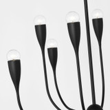 Generation Lighting - GLC1218MBK - Eight Light Chandelier - Maya - Midnight Black