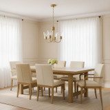Generation Lighting - GLC1153SB - Three Light Chandelier - Miles - Satin Brass