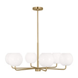 Generation Lighting - GLC1066EN3/SB - Six Light Chandelier - Rory - Satin Brass