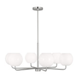 Generation Lighting - GLC1066EN3/BS - Six Light Chandelier - Rory - Brushed Steel