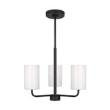 Generation Lighting - GLC1003EN3/MBK - One Light Chandelier - Rhett - Midnight Black