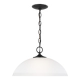 Generation Lighting - 6516501EN3-112 - One Light Pendant - Geary - Midnight Black
