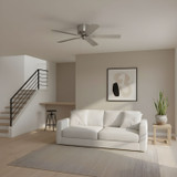 Generation Lighting - 5LDH52BS - 52"Ceiling Fan - Linden 52 Hugger - Brushed Steel