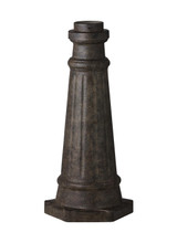 Generation Lighting - POSTBASE-SBL - Post Mount Base - Outdoor Post Base - Sable