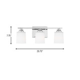 Generation Lighting - 4420903-05 - Three Light Wall / Bath - Vinton - Chrome
