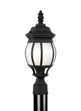 Generation Lighting - 89202-12 - One Light Outdoor Post Lantern - Wynfield - Black