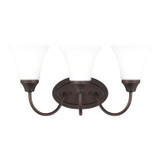 Generation Lighting - 44807-710 - Three Light Wall / Bath - Holman - Bronze