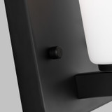Generation Lighting - 4139101EN3-112 - One Light Wall / Bath Sconce - Hettinger - Midnight Black