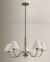 Mitzi - H1163805-PBR - Five Light Chandelier - Bennie - Patina Brass