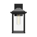 Alora - EW552007BKCL - One Light Exterior Wall Mount - Larchmont - Clear Glass/Textured Black