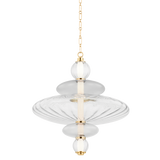 Hudson Valley - 2625-AGB - LED Pendant - Williams - Aged Brass