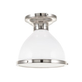 Hudson Valley - 2612-SN - One Light Semi Flush Mount - Randolph - Satin Nickel