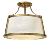 Hinkley - 3521BC - LED Semi-Flush Mount - Charlotte - Brushed Caramel
