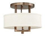 Hinkley - 3200BR - LED Semi-Flush Mount - Hampton - Brushed Bronze