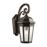Kichler - 9033RZ - One Light Outdoor Wall Mount - Courtyard - Rubbed Bronze