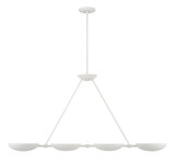 George Kovacs - P1318-792 - Four Light Island Pendant - Undertas - Piastra White