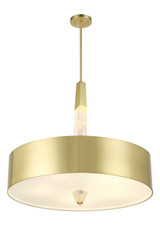 George Kovacs - P1285-859-L - Five Light Pendant - Drifting Droplets - Brushed Brass
