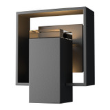 Hubbardton Forge - 302601-SKT-80-80-ZM0546 - One Light Outdoor Wall Sconce - Shadow Box - Coastal Black