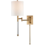 Hudson Valley - 9421-AGB - One Light Wall Sconce - Englewood - Aged Brass