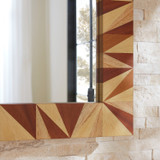 Arteriors - WMS04 - Mirror - Calico - Blonde Straw Marquetry/Plain