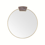 Arteriors - WMI45 - Mirror - Cersei - Antique Brass/Carmine/Plain