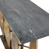 Arteriors - FLI09 - Console - Dagmar - Matte Black/Antique Gold
