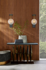 Arteriors - FLI09 - Console - Dagmar - Matte Black/Antique Gold