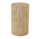 Arteriors - FAC03 - Accent Table - Carmello - Chai Travertine