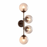 Arteriors - DWC35 - Four Light Wall Sconce - Christelle - Smoke/English Bronze