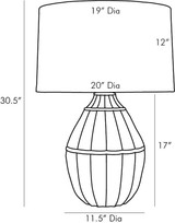 Arteriors - DW11004-578 - Two Light Table Lamp - Tangier - Egg Shell