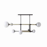Arteriors - DRC09 - Eight Light Linear Chandelier - Erica - English Bronze/Opal/Taupe