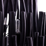 Arteriors - 89495 - Six Light Chandelier - Tilda - Black