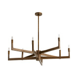 Arteriors - 89485 - Eight Light Chandelier - Griff - Antique Brass