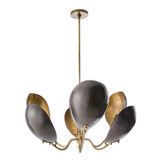 Arteriors - 84072 - Six Light Chandelier - Savo - Bronze