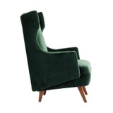 Arteriors - 8149 - Upholstery - Chair - Budelli - Forest Velvet/Dark Walnut