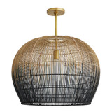Arteriors - 45060 - One Light Pendant - Swami - Natural and Black Ombre