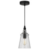 Generation Lighting. - P1449MBK - One Light Mini Pendant - Loras - Midnight Black