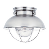 Generation Lighting. - 8869EN3-98 - One Light Outdoor Flush Mount - Sebring - Brushed Stainless