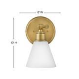 Hinkley - 51180HB - LED Vanity - Arti - Heritage Brass