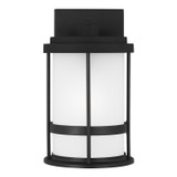 Generation Lighting. - 8590901D-12 - One Light Outdoor Wall Lantern - Wilburn - Black