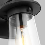 Generation Lighting. - 8508901-12 - One Light Outdoor Wall Lantern - Tybee - Black