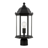 Generation Lighting. - 8238601-12 - One Light Outdoor Post Lantern - Sevier - Black