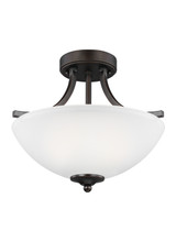 Generation Lighting. - 7716502EN3-710 - Two Light Semi-Flush Convertible Pendant - Geary - Bronze