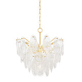 Hudson Valley - 8307-AGB - Seven Light Chandelier - Darcia - Aged Brass