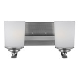 Generation Lighting. - 4430702-962 - Two Light Wall / Bath - Kemal - Brushed Nickel